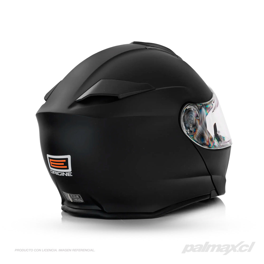 Casco street abatible modelo Delta Solid Black | Origine
